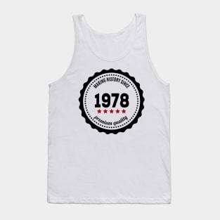 Making history since 1978 badge Tank Top